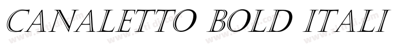 Canaletto Bold Itali字体转换 Canaletto Bold Itali字体转换